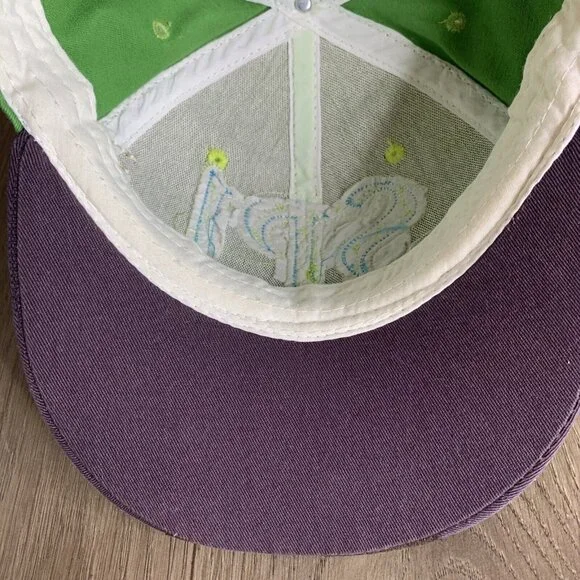 SP1 Raised Patch Blue Letters Ball Cap Green Adj Snapback Embroidery Texas - Picture 10 of 10